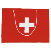 スイス国旗 ラージペーパーバッグ (裏面)