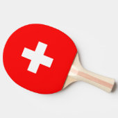 スイス国旗 卓球ラケット (横)