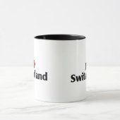 スイス国旗 愛 マグカップ (中央)