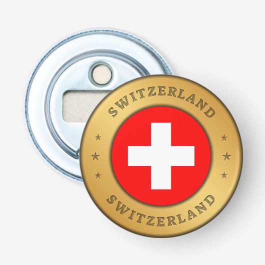 スイス国旗 栓抜き (正面)
