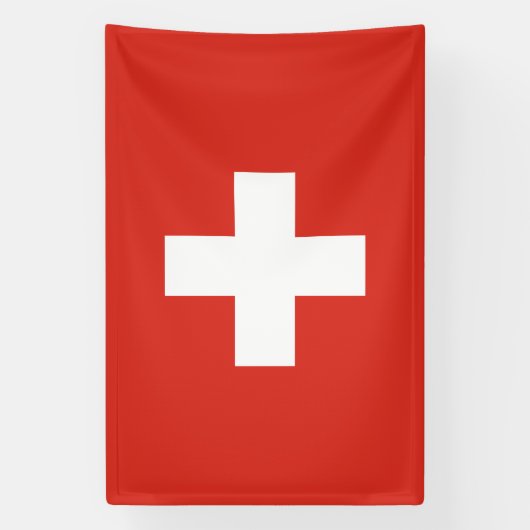 スイス国旗 横断幕 (縦)