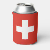 スイス国旗 缶クーラー (缶裏面)