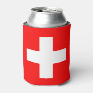 スイス国旗 缶クーラー