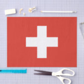 スイス国旗 薄葉紙 (クラフト)