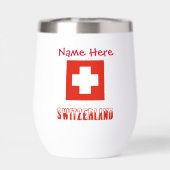 スイス国旗 赤 カスタマイズ (背面)