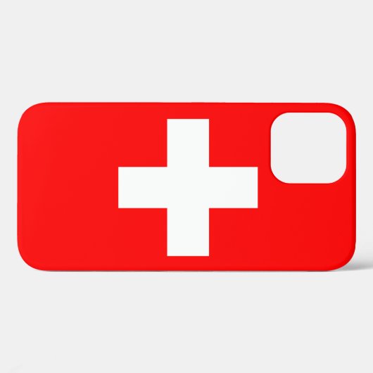 スイス国旗 Case-Mate iPhoneケース (裏面 (横))