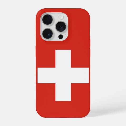 スイス国旗 iPhoneケース (裏面)