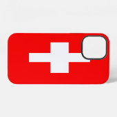 スイス国旗 iPhoneケース (裏面横)