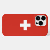 スイス国旗 iPhoneケース (裏面横)