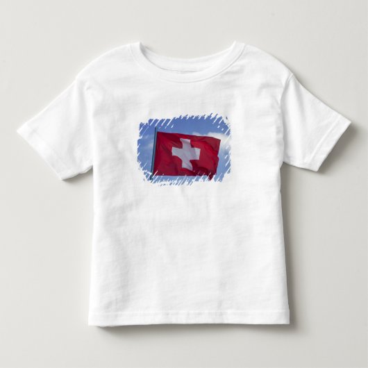 スイス国旗 RF) トドラーTシャツ (正面)
