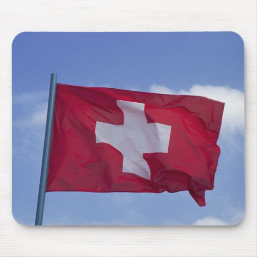 スイス国旗 RF) マウスパッド (正面)