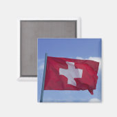 スイス国旗 RF) マグネット (正面/裏面)