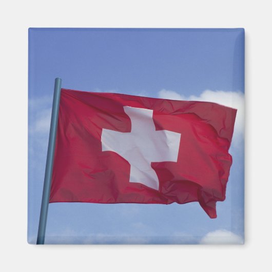 スイス国旗 RF) マグネット (正面)