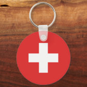 スイス国旗 – Schweiz – スイス キーホルダー (正面)