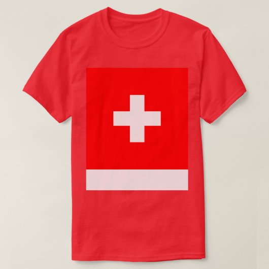 スイス国旗 Tシャツ (デザイン正面)
