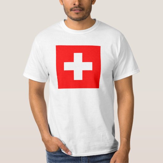 スイス国旗 Tシャツ (正面)