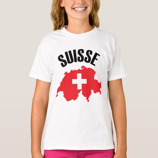 スイス国旗 Tシャツ (正面)