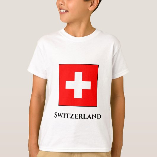 スイス国旗 Tシャツ (正面)