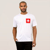 スイス国旗 Tシャツ (正面フル)