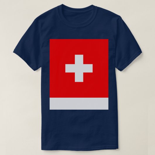スイス国旗 Tシャツ (デザイン正面)