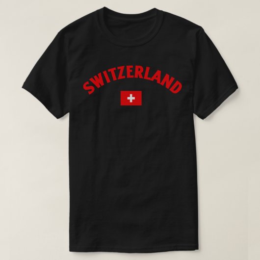スイス国旗 Tシャツ (デザイン正面)