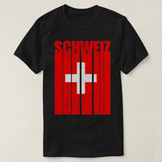 スイス国旗 Tシャツ (デザイン正面)