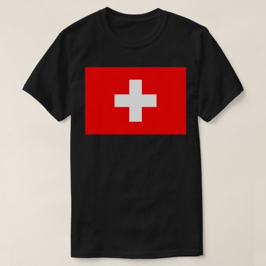 スイス国旗 Tシャツ (デザイン正面)