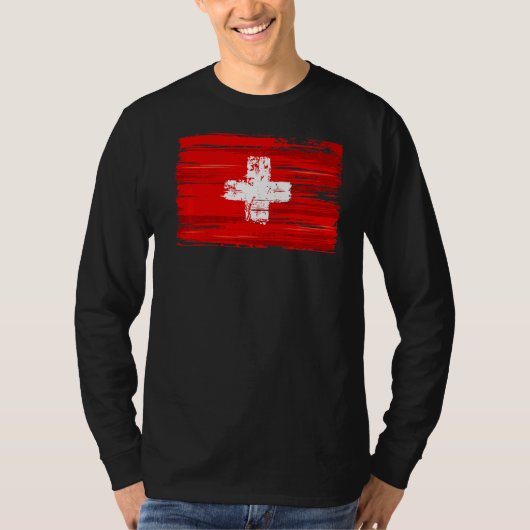 スイス国旗 Tシャツ (正面)