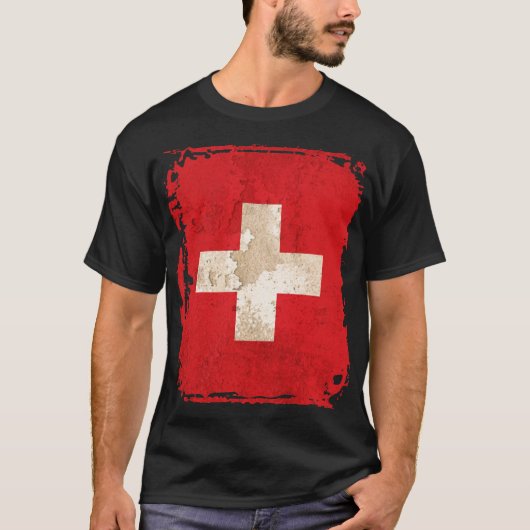 スイス国旗 Tシャツ (正面)