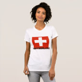 スイス国旗 Tシャツ (正面フル)
