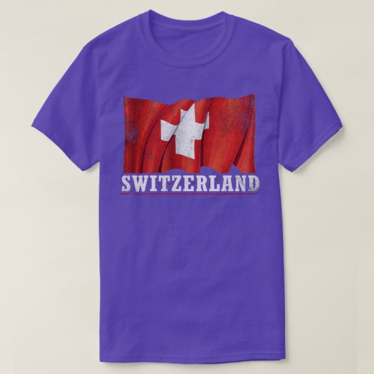 スイス国旗 Tシャツ (デザイン正面)