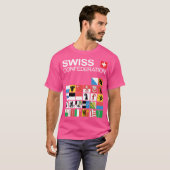 スイス国旗 Tシャツ (正面フル)