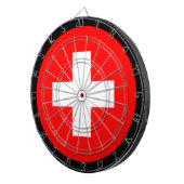 スイス国旗Dartboard & Switzerland / game board ダーツボード (正面右)