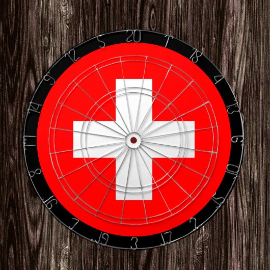 スイス国旗Dartboard & Switzerland / game board ダーツボード