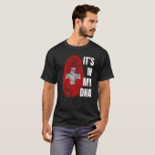 スイス国旗Dna指紋スイス Tシャツ (正面フル)