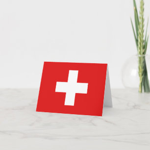 スイス国旗Notecard カード
