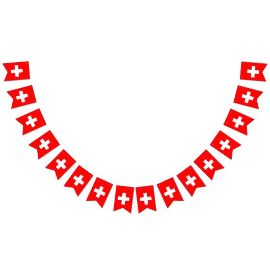 スイス国旗Schweizスイス バンティングフラッグ (全)