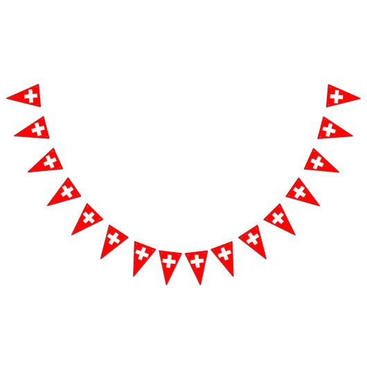スイス国旗Schweizスイス バンティングフラッグ (全)