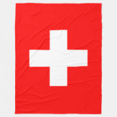 スイス国旗Schweizスイス・ヨーロッパ愛国主義 フリースブランケット (正面)
