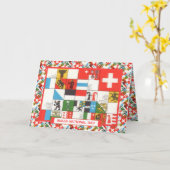 スイス国民の日の挨拶 カード (黄色い花)