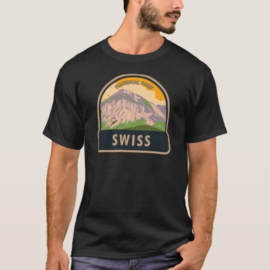 スイス国立公園スイスヴィンテージ Tシャツ (正面)
