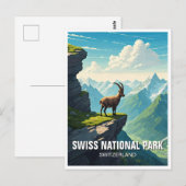 スイス国立公園スイス ポストカード (正面/裏面)