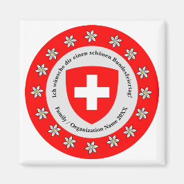 スイス国立日スイス国旗Edelweiss マグネット