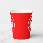 スイス国立日スイス国旗Edelweiss，赤 紙コップ (左)