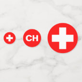 スイス国立日CHパーティー コンフェッティ (正面)