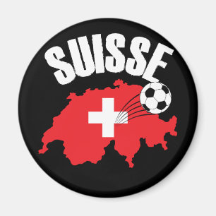 スイス地図サッカー マグネット