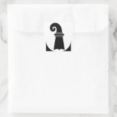 スイス地域カントン・バーゼル・シュタット国旗 スクエアシール (バッグ)