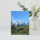 スイス威厳のあるの美しい山 ポストカード (スタンド正面)