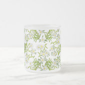 スイス山のEdelweissの花によって曇らされるマグ フロストグラスマグカップ (中央)