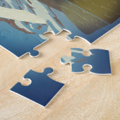 スイス山旅行ポスター ジグソーパズル (側面)